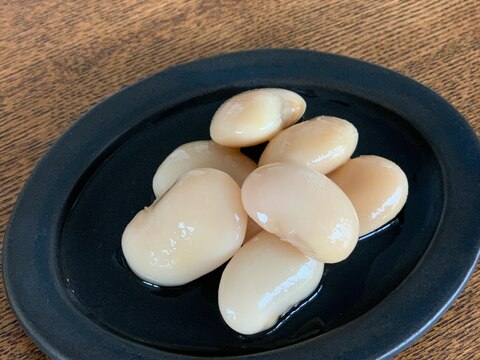 材料2つ♪白花豆のアガベシロップ漬け【砂糖不使用】